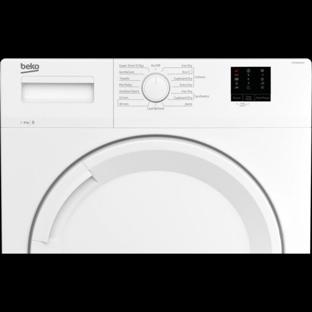 Beko DTKCE80021W 8Kg Condenser Tumble Dryer - White