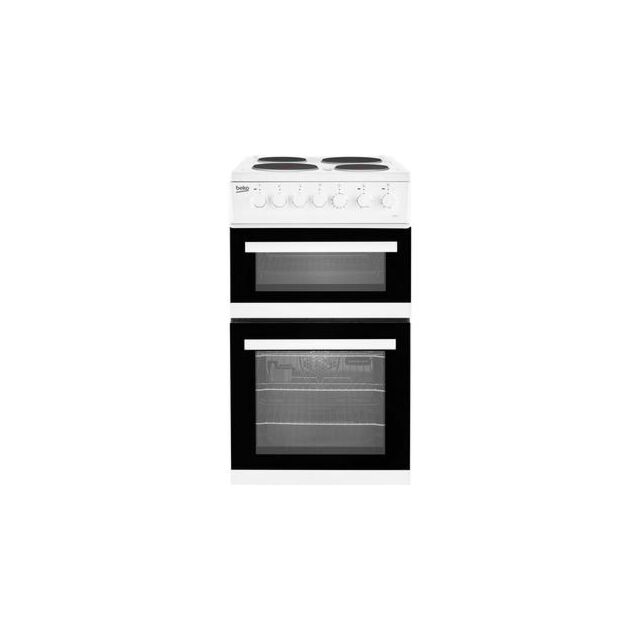 Beko EDP503W 50Cm Electric Double Oven With Grill Cooker - White