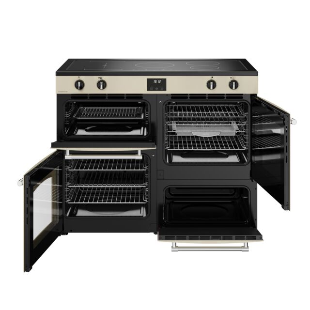 Belling 444411842 Farmhouse 110Ei 110Cm Wide Electric Range Cooker With Induction Hob - Cream - A/A