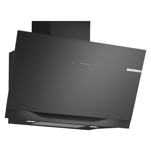 Bosch DWK91LT60B 90Cm Black Glass Angled Cooker Hood