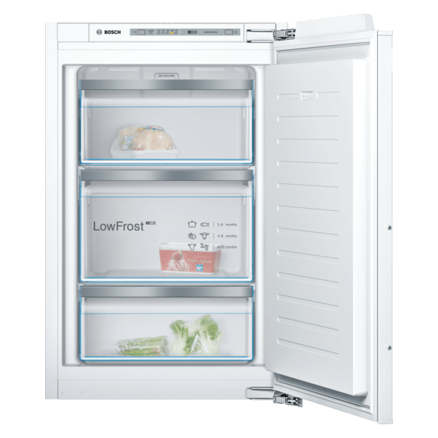 Bosch GIV21AFE0 Fully Integrated Upright Freezer Low Frost With Fixed Hinge - E Rated
