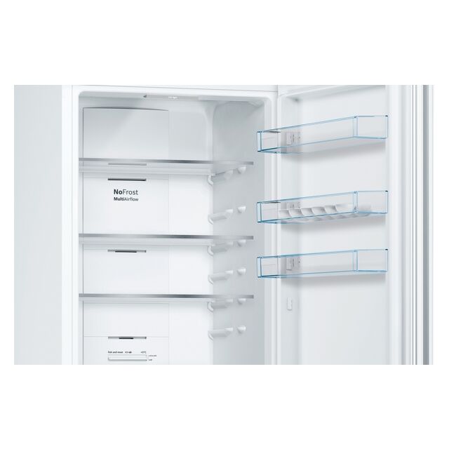 Bosch KGN392WEBG 60Cm 70/30 Frost Free Fridge Freezer - White - E Rated