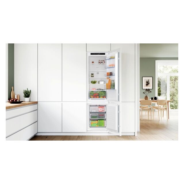 Bosch KIN96NSE0G Fully Integrated Fridge Freezer Frost Free With Sliding Hinge - E Rated