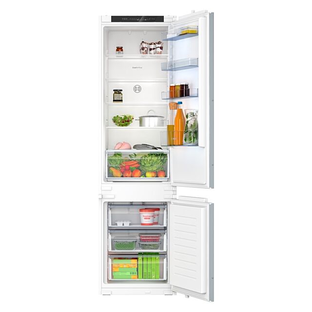 Bosch KIN96NSE0G Fully Integrated Fridge Freezer Frost Free With Sliding Hinge - E Rated