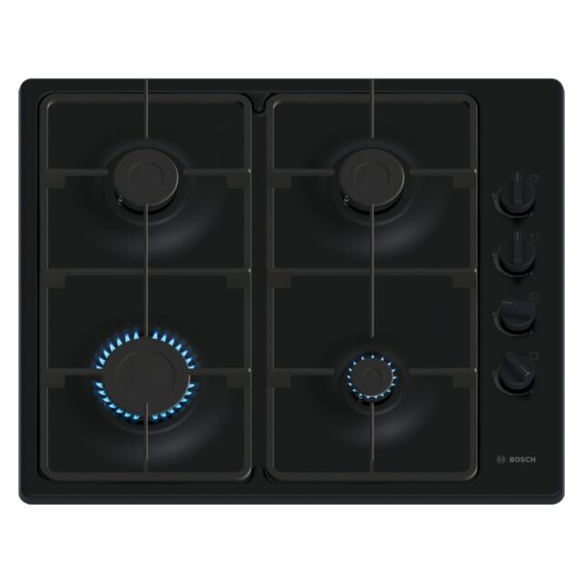 Bosch PBP6B6K60 60Cm 4 Burner Gas Hob - Black