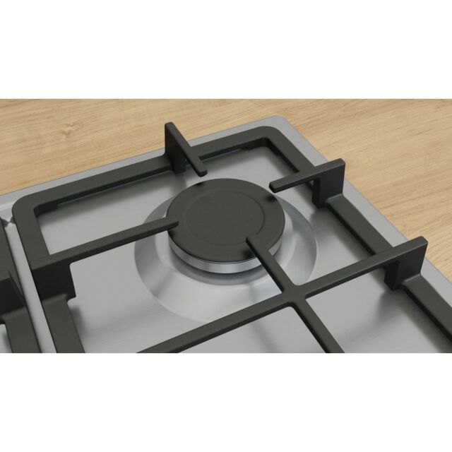 Bosch PGP6B5K90 60Cm Gas Hob - Stainless Steel