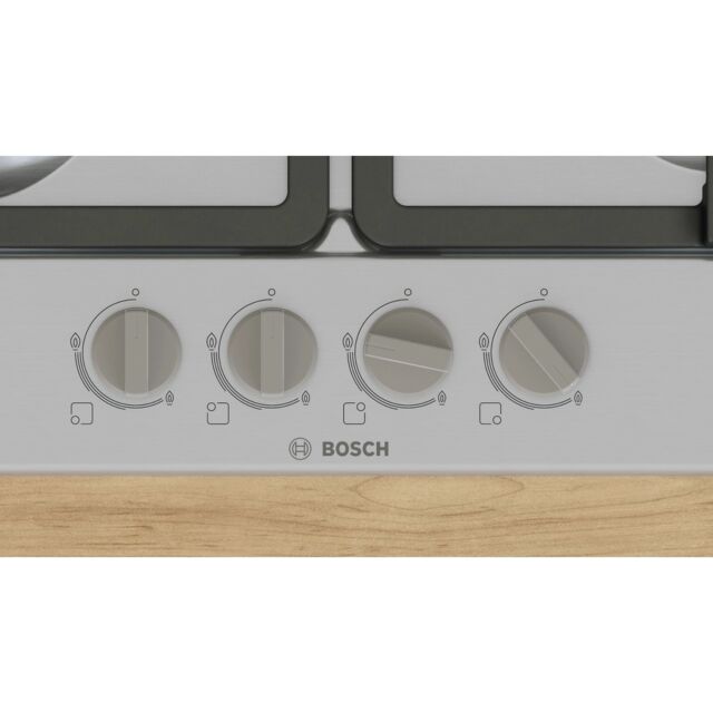 Bosch PGP6B5K90 60Cm Gas Hob - Stainless Steel