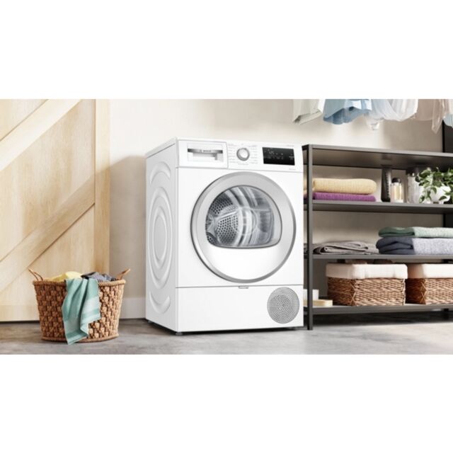 Bosch WTH85226GB 8Kg Heat Pump Tumble Dryer - White