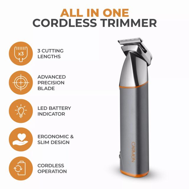 Carmen C81205ORG Titan 4 In 1 Multi-Groomer Set