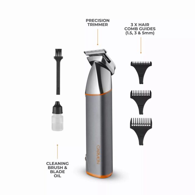 Carmen C81205ORG Titan 4 In 1 Multi-Groomer Set