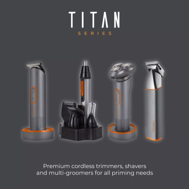 Carmen C81205ORG Titan 4 In 1 Multi-Groomer Set