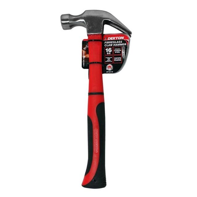 Dekton DT10119 16Oz Fibre Glass Claw Hammer