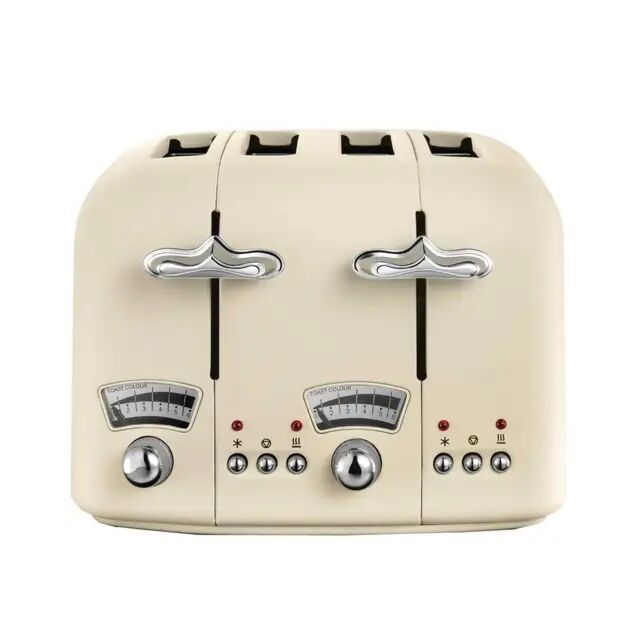 Delonghi CT04BG 4 Slice Argento Toaster Beige
