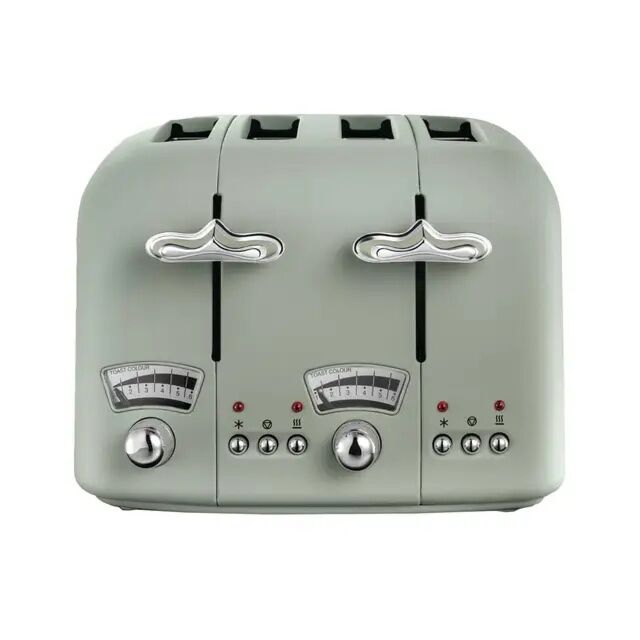 Delonghi CT04.GR 4 Slice Argento Toaster Green