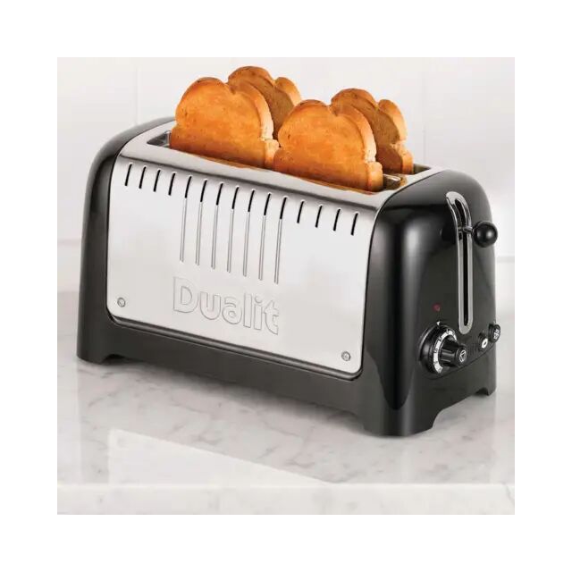 Dualit 46025 4 Slice 2 Long Slot Toaster Black