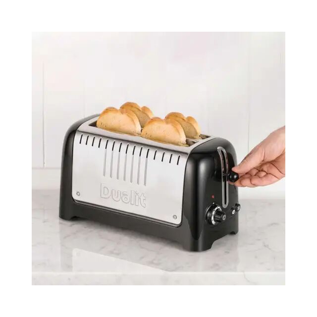 Dualit 46025 4 Slice 2 Long Slot Toaster Black