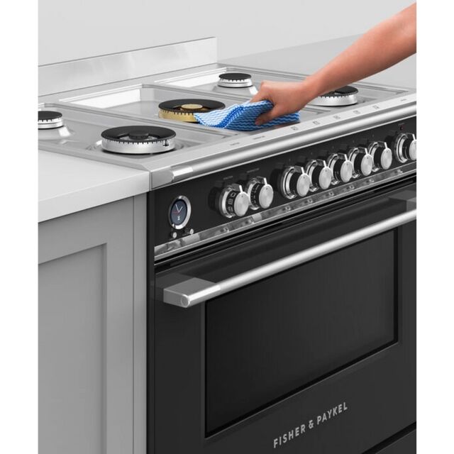 Fisher + Paykel OR90SCG6B1 81699 900Mm Dual Fuel Range Cooker Black