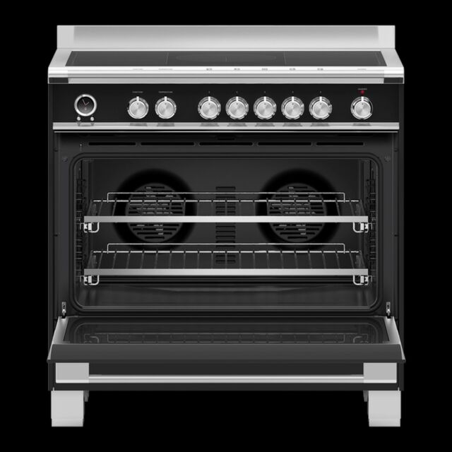 Fisher + Paykel OR90SCI6B1 90Cm 5 Zone Induction Pyrolytic Cooker - Black