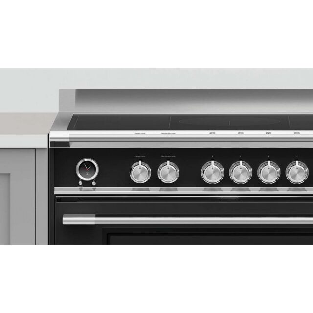 Fisher + Paykel OR90SCI6B1 90Cm 5 Zone Induction Pyrolytic Cooker - Black