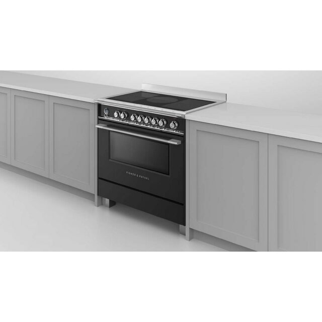 Fisher + Paykel OR90SCI6B1 90Cm 5 Zone Induction Pyrolytic Cooker - Black