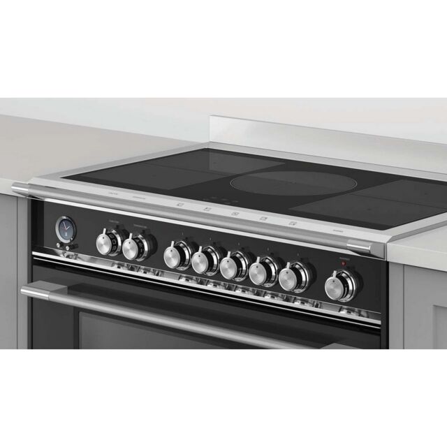 Fisher + Paykel OR90SCI6B1 90Cm 5 Zone Induction Pyrolytic Cooker - Black