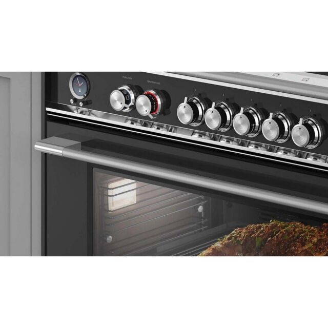 Fisher + Paykel OR90SCI6B1 90Cm 5 Zone Induction Pyrolytic Cooker - Black