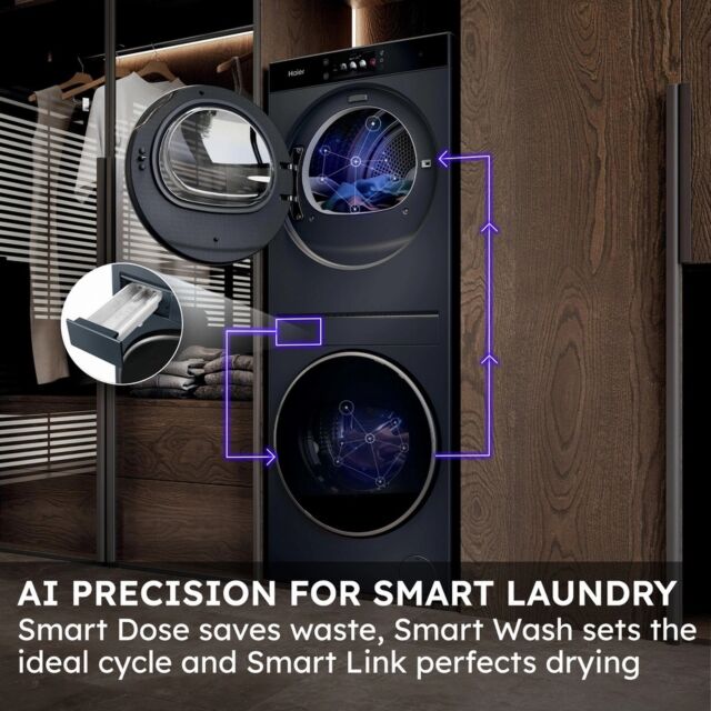 Haier CLC108-GNU1-UK Laundry Centre 10Kg/8Kg 1400 Spin - Graphite