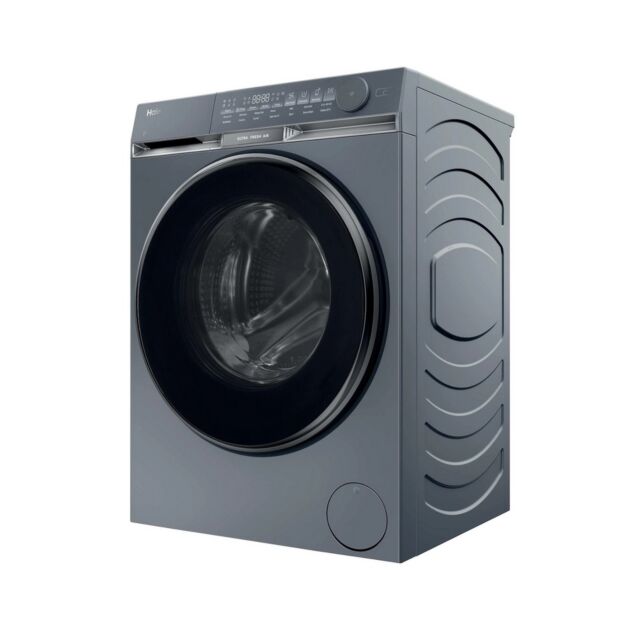 Haier HW100-B14387GUU 10Kg, 1400 Spin Washing Machine - Graphite