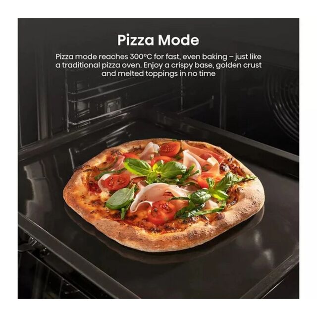 Hisense BI622ABPGUK Built In Electric Single Steam, Plug + Play Oven - Jet Black