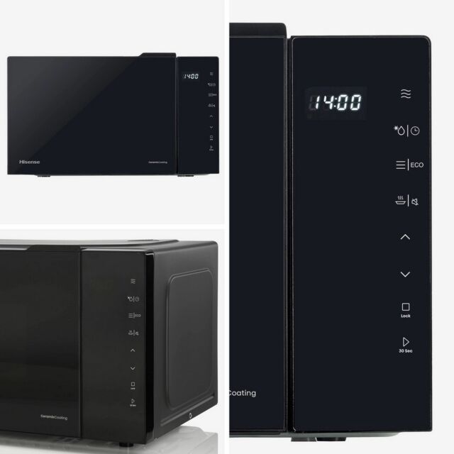 Hisense H23MOBS5H4UK 23 Litres Solo Microwave - Black