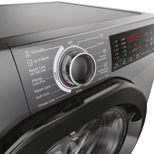 Hoover H3WPS496TAMBR68 9Kg 1400 Spin Washing Machine - Graphite