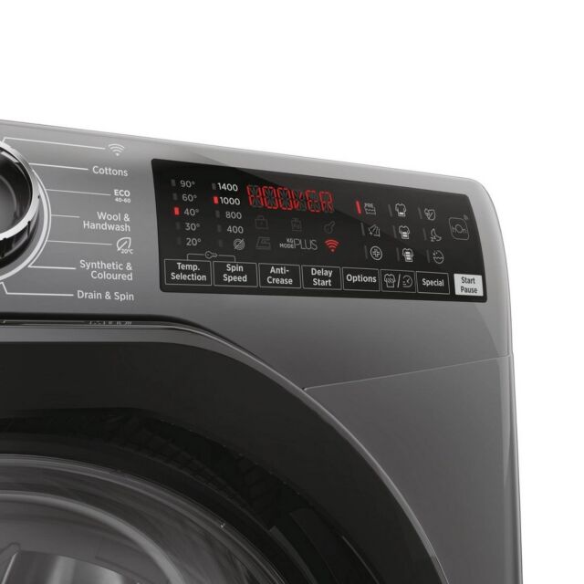 Hoover H3WPS496TAMBR68 9Kg 1400 Spin Washing Machine - Graphite
