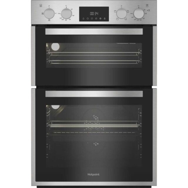 Hotpoint DIH10DIX Built In Electric Fan Double Oven - Stainless Steel