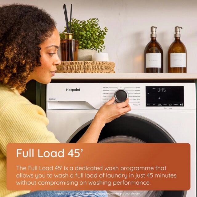 Hotpoint H101ANTISTAINUK 10Kg 1400 Spin Washing Machine - White