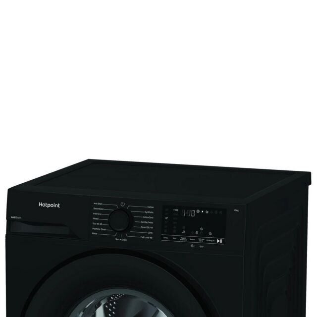 Hotpoint H101BANTISTAINUK 10Kg 1400 Spin Washing Machine - Black
