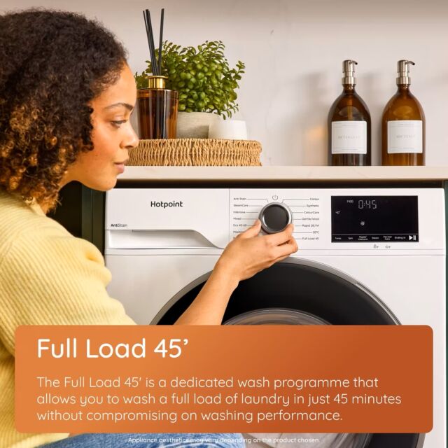 Hotpoint H101GANTISTAINUK 10Kg 1400 Spin Washing Machine With Pethaircare - Graphite