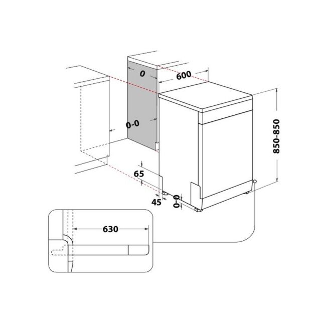 Hotpoint H7FHP43XUK 15 Place Settings Dishwasher - Inox