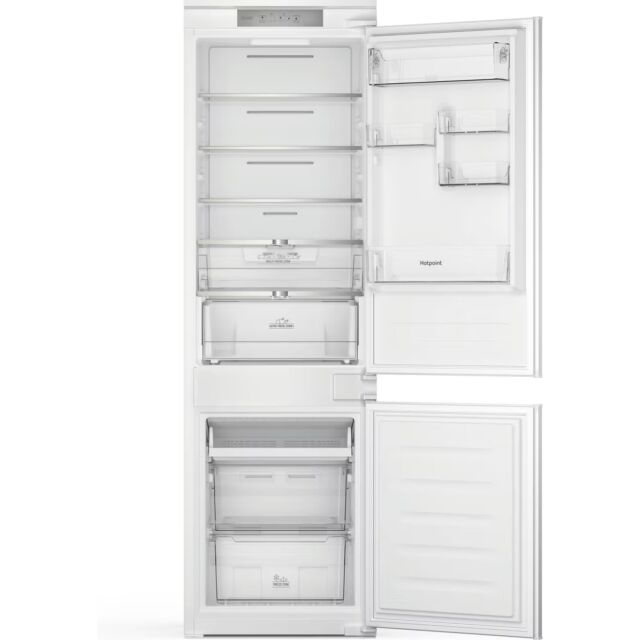 Hotpoint HTC18T322 Integrated Frost Free Fridge Freezer with Sliding Door Fixing Kit - White - E Rat