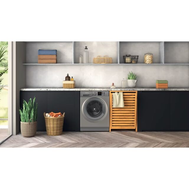Hotpoint NSWF7469GGUK 7Kg 1400 Spin Antistain Washing Machine - Graphite