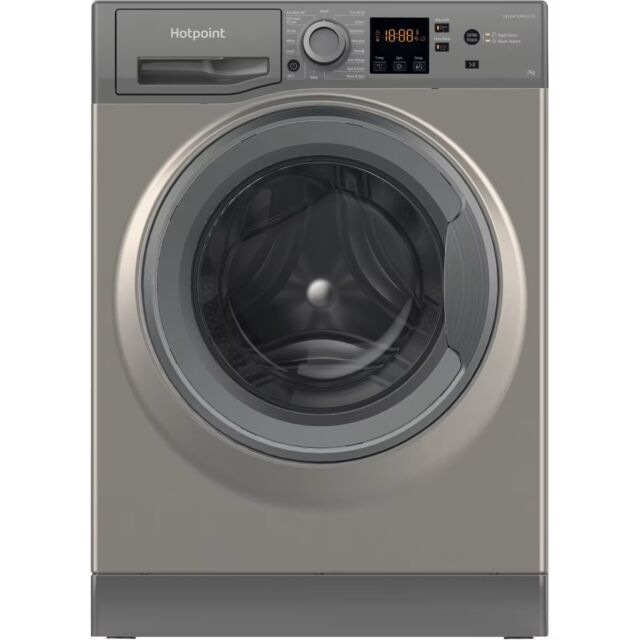 Hotpoint NSWF7469GGUK 7Kg 1400 Spin Antistain Washing Machine - Graphite