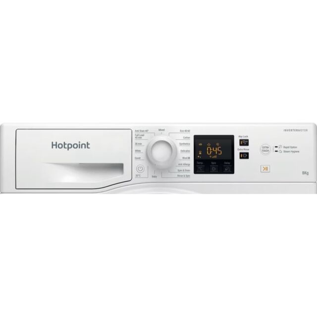 Hotpoint NSWF846WUK 8Kg 1400 Spin Washing Machine - White