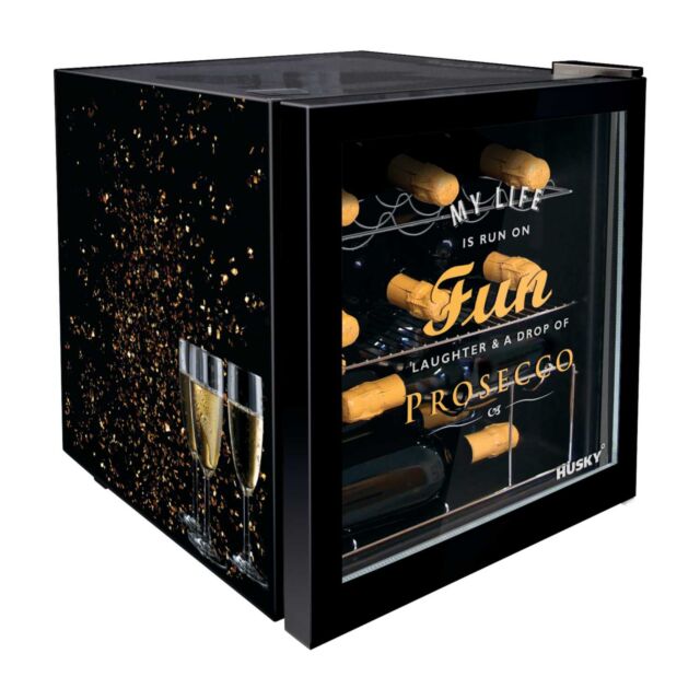 Husky HU0230 42.9L Prosecco Mini Fridge