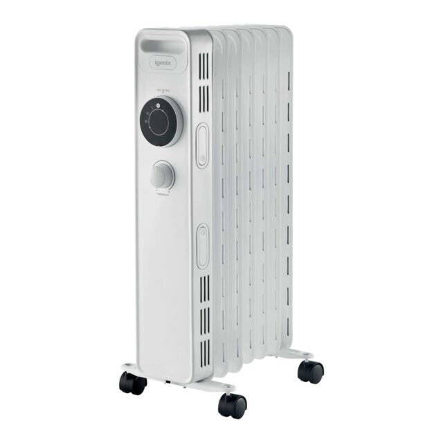 Igenix IG2615 1.5Kw Manual Oil Filled Radiator White