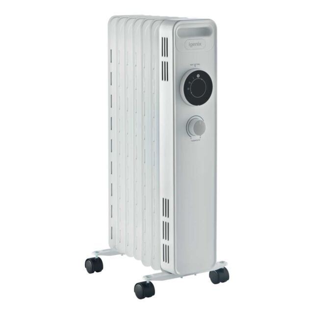 Igenix IG2615 1.5Kw Manual Oil Filled Radiator White