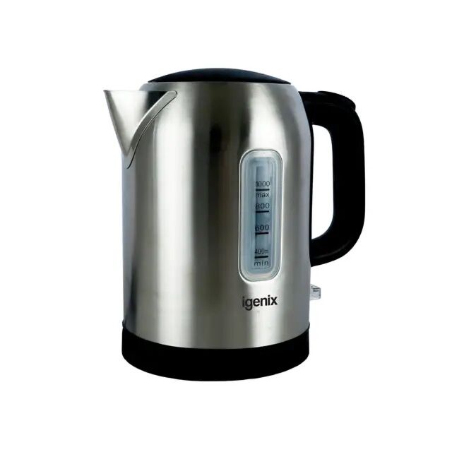Igenix IGK01022SS 1 LITRE 2200W JUG KETTLE STAINLESS STEEL