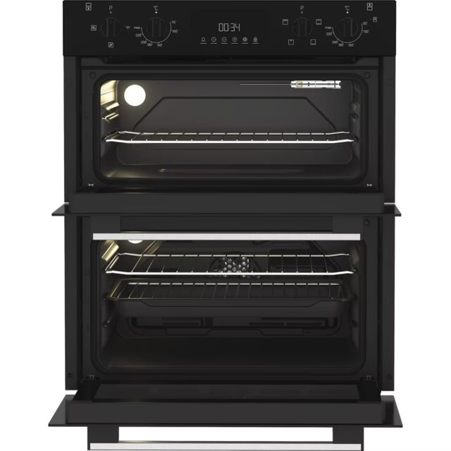 Indesit DUI10DB Built Under Electric Fan Double Oven - Black