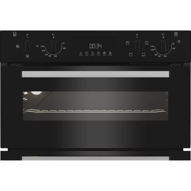 Indesit DUI10DB Built Under Electric Fan Double Oven - Black