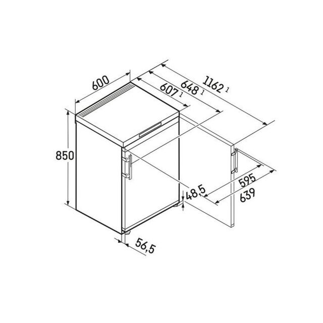 Liebherr FDI1624 60Cm Under Counter Freezer - White
