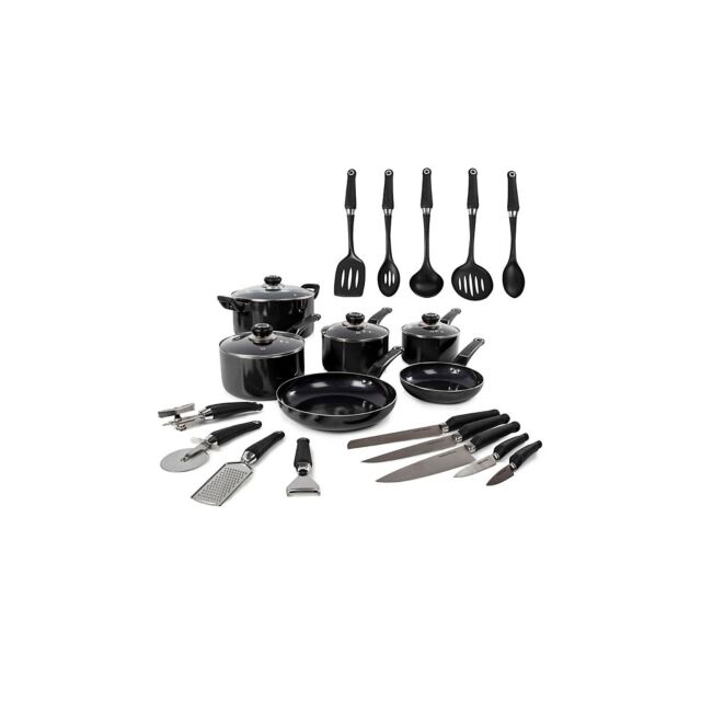 Morphy Richards 970050 6 Piece Pan Set With Utensils Suitable For All Hob Types Except Induction