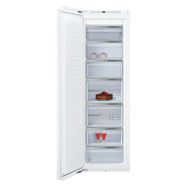Neff GI7815CE0G Built-In Freezer, 177.2 X 55.8 Cm, Soft Close Flat Hinge